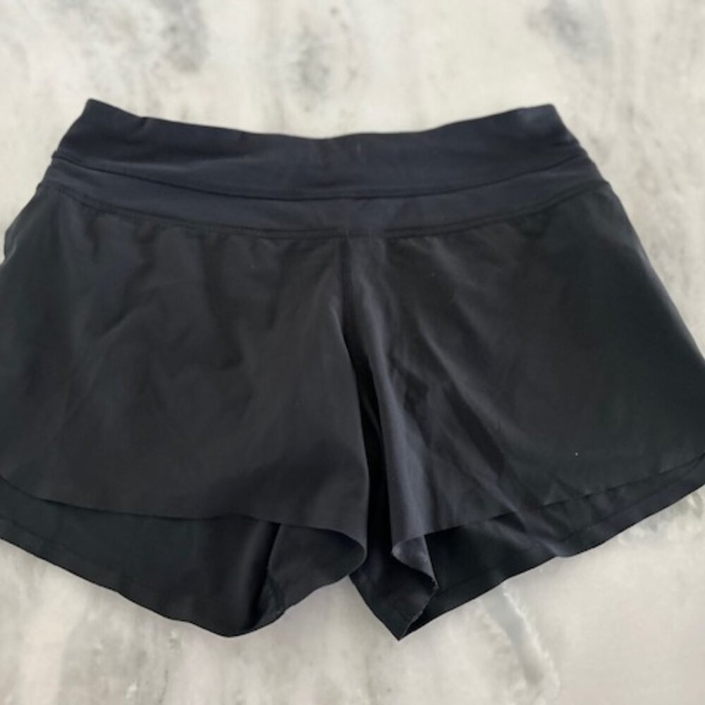 Lululemon High Rise Lined Women's Shorts - Size Small - Black 4"